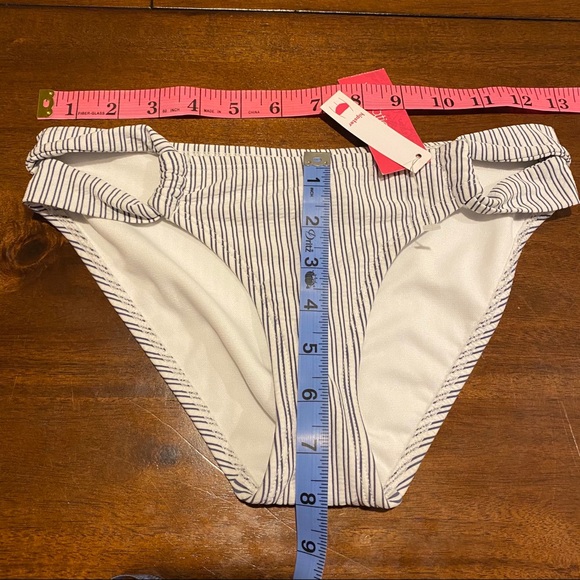 🌞Seersucker Loop Side Hipster Bottom Striped - Picture 3 of 8